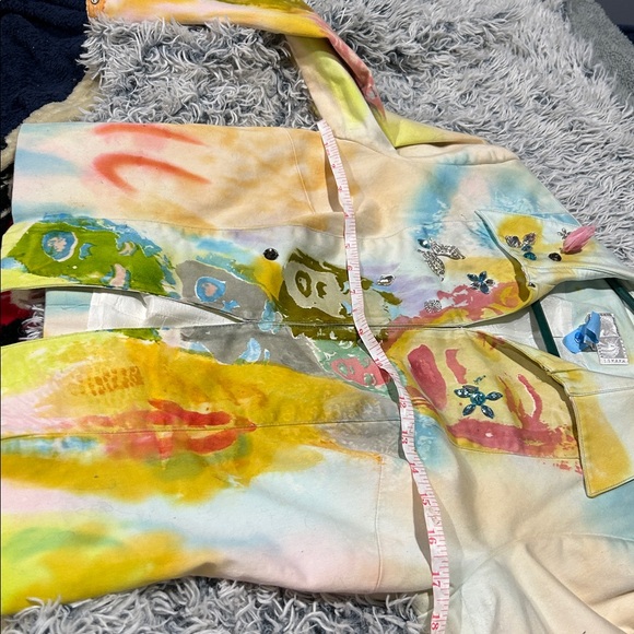 Colorful Hand-Painted Jacket - Picture 4 of 12